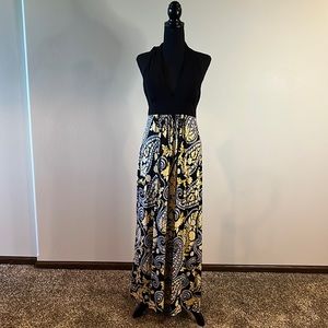 Halter style maxi dress